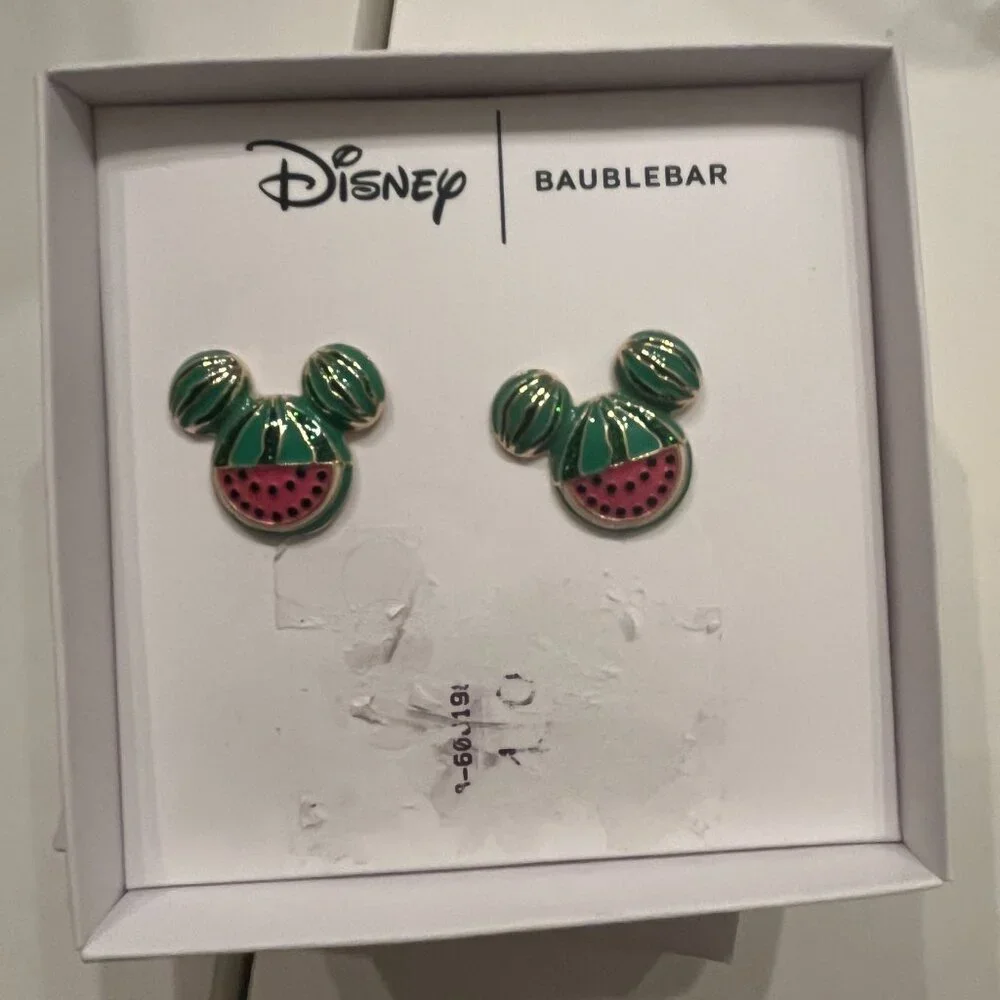 Mickey Mouse Disney BaubleBar Watermelon Stud Earrings (NEW) (kids/x)